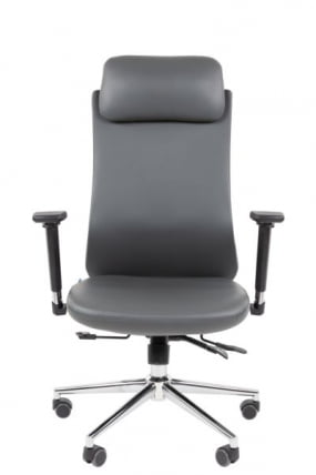 Офисное кресло CHAIRMAN 500 LUX экокожа Серый_2