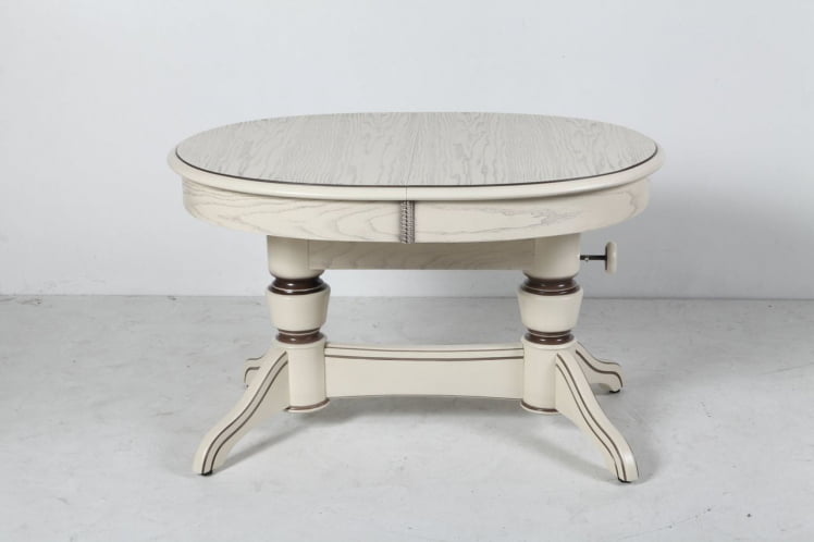 Стол-трансформер Лира-5 (1м) тон 2 с коричневой патиной_1