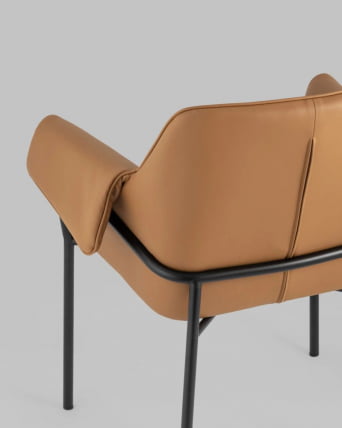 Стул Бесс экокожа коричневый 2 шт._5