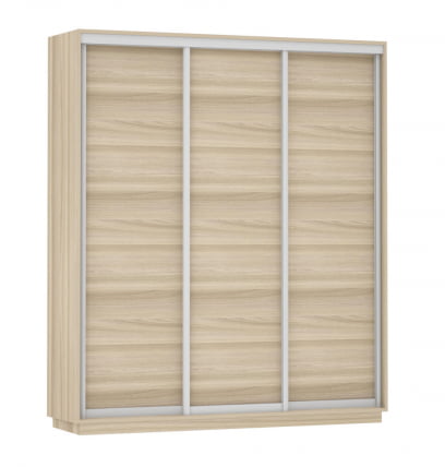 Шкаф-купе трехдверный Экспресс Трио Элемент 1800х2400h Ясень шимо светлый_0