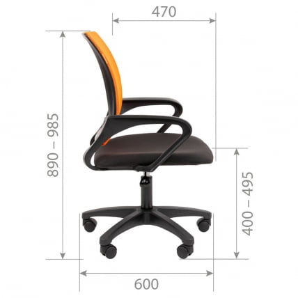 Кресло оператора CHAIRMAN 696 LT N Голубой_5