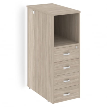 Тумба с подсветкой 4 ящика проходная, средняя ONIX O.R-TV-4.S Дуб Аттик_0