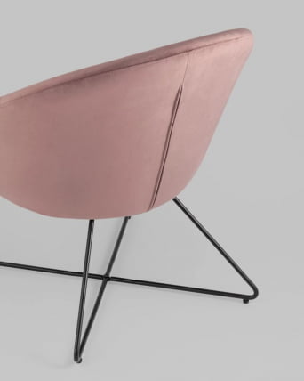 Кресло Колумбия велюр Пыльно-розовое_3