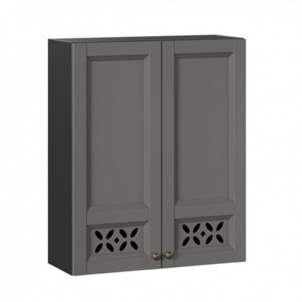 Шкаф кухонный 800 высокий Амели-3 ЛД 299.460.000.051 Черный Оникс серый_0