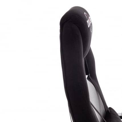 Кресло DRIVER (22) флок/ткань, черный/серый, 35/TW-12_10