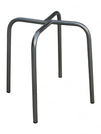 Табурет на обычном металлокаркасе Красный_1