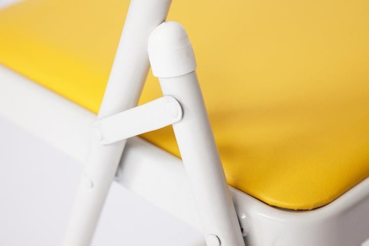 Стул складной FOLDER (mod. 032) / 1 шт. в упаковке каркас: металл, сиденье/спинка: экокожа, 41*51*76см, желтый_10