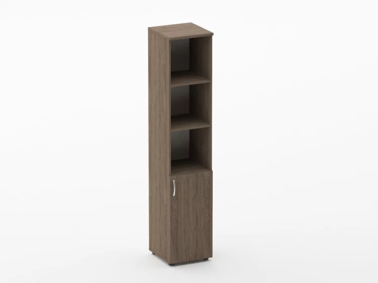 Шкаф высокий полуоткрытый Glassy 6.19.12Пр Дуб Верцаска_0