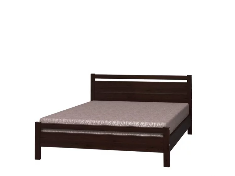 Кровать из массива Вероника 1 200х160 Орех темный_0