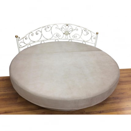 Кровать Мадена с кованым изголовьем + тумбочка кованая (цвет ковки №7)_0