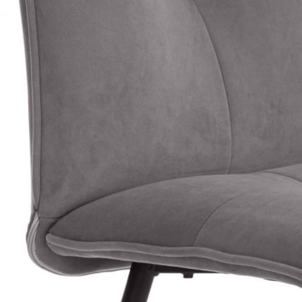 Стул обеденный Sweet велюр, серый/черный, 29, 46х55х88_9