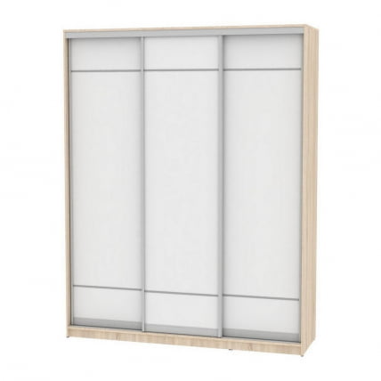 Шкаф-купе B-220х180х60-2(ДСС-Белый-D7D7D7)_0