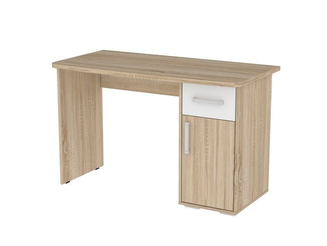 Стол компьютерный Лайт-1 модуль 02 Дуб сонома/Белый_0