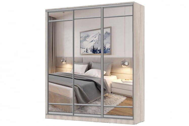 Шкаф-купе 3-х дверный Виктория 2000х584х2300, Ясень шимо светлый 20ДЗЗЗДЗЗЗДЗЗЗ-ЯЯПП-Яшс 310-3325_0