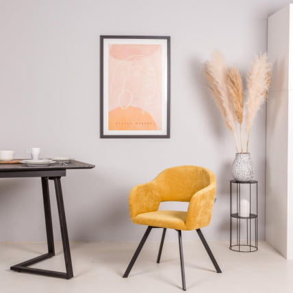 Кресло Oscar Arki микровелюр Желтый_8