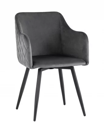 Стул Ника вращающийся велюр Серый_0