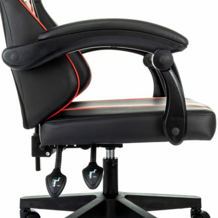 Кресло компьютерное BRABIX Shooter GM-123, 2 подушки, экокожа, черное/красное_7