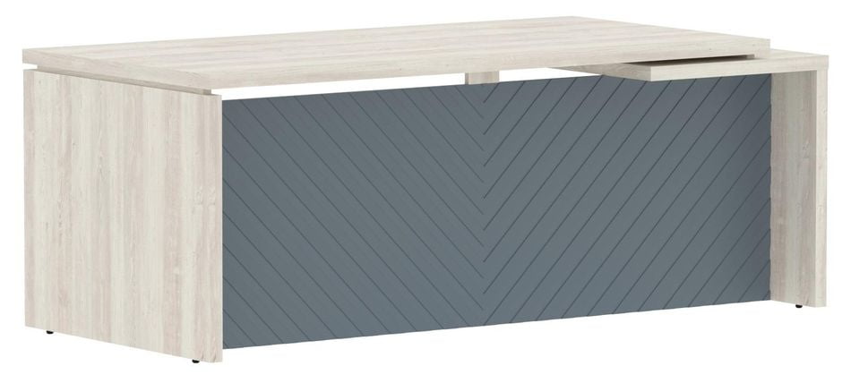 Стол руководителя левый Torr LUX TLCT 209 L Сосна Эдмонд Серо-голубой_0