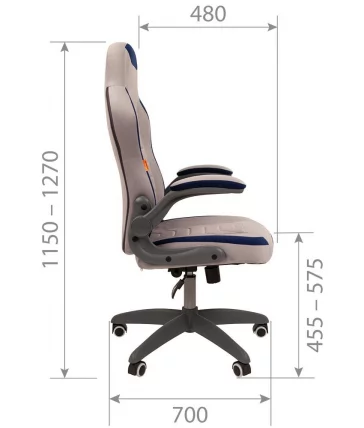 Кресло для геймеров CHAIRMAN GAME 50 Св.бежевый-коричневый_4