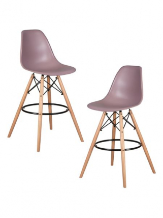 Стул барный DOBRIN DSW BAR (ножки светлый бук, цвет сиреневый (P-04)) 2 шт_0
