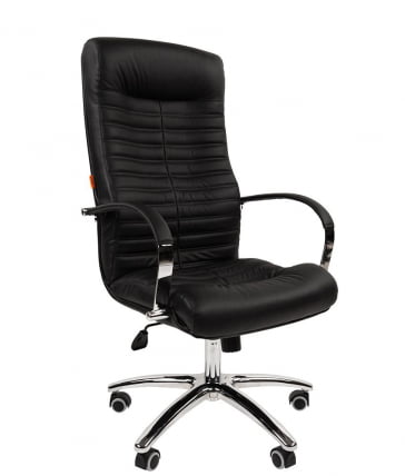 Кресло руководителя CHAIRMAN 480 N кожа Черный_0