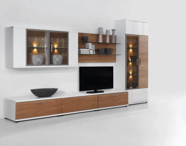 Шкаф-витрина навесной Корано Бм.Кор-05 ольха_1