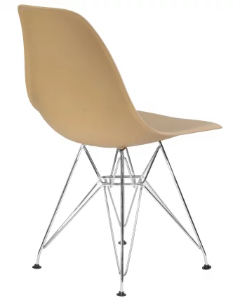 Стул обеденный DOBRIN DSR ножки хром Бежевый GR-03_3