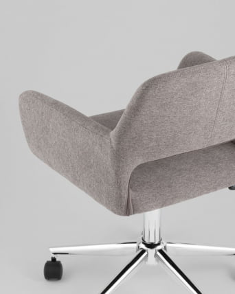 Стул офисный ROSS рогожка темно-серый_5