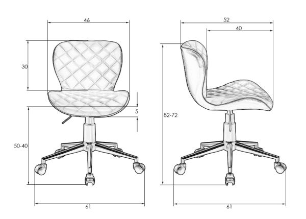 Офисное кресло для персонала DOBRIN RORY (красно-черный) 2 шт_11