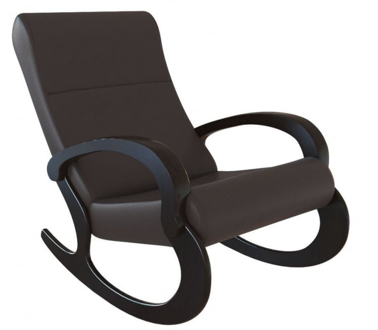 Кресло-качалка Кемпинг Гарда экокожа Венге_0