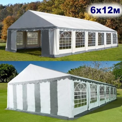 Шатер-павильон для кафе AFM-15612B White/Grey_0