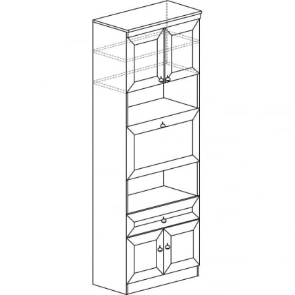 Шкаф барный Инна 605  Денвер светлый_1