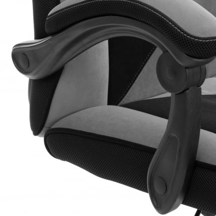 Кресло Arena metalBL велюр, серый/черный, 29/35_9