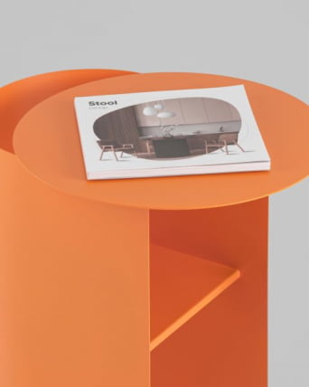 Журнальный столик Floire металл оранжевый_11