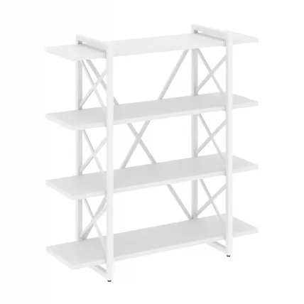 Стеллаж на регулируемых опорах - 4 полки LOFT VR.L-MST.O-4.8V Металл белый Белый Бриллиант_0