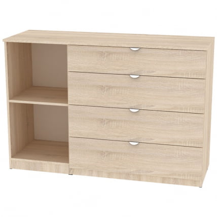 Комод Калисто(K44)923х1352х468ручкаторцеваяTR-2(Белый)_1