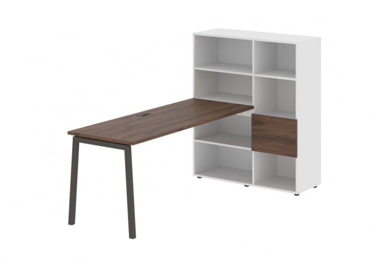 Рабочая станция EDIS ELRST 1117 Дуб Денвер темный Мокко Белый_0