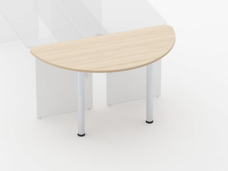 Приставка-полукруг для двух столов Glassy 2.18 Орех_1