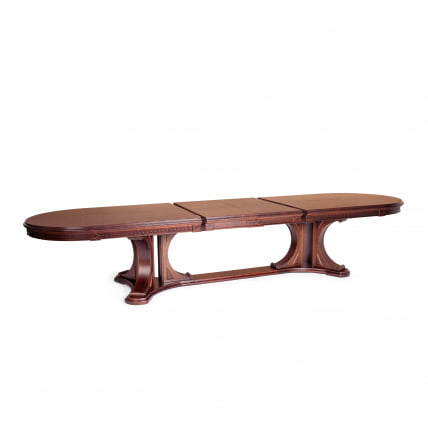 Стол VERSAL овальный бук, мдф, 300 (350/400) х 110 х 78 см, Tobacco_4