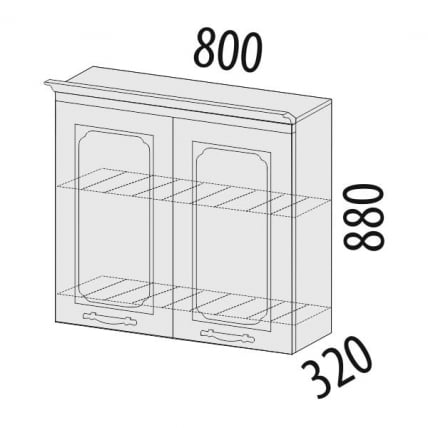 Шкаф-сушка Милана 23.02 Сосна Астрид/Ваниль_1