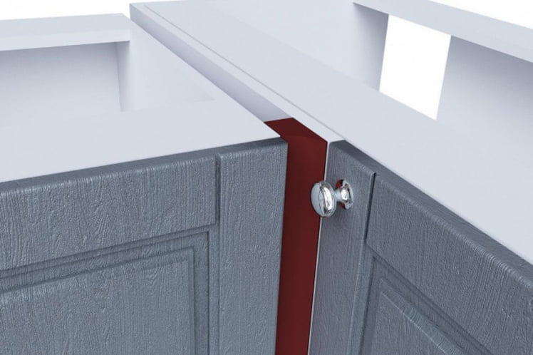 Планка декоративная стола углового Мокка ЛД 285.630.000 Дуб фактурный антрацит_1