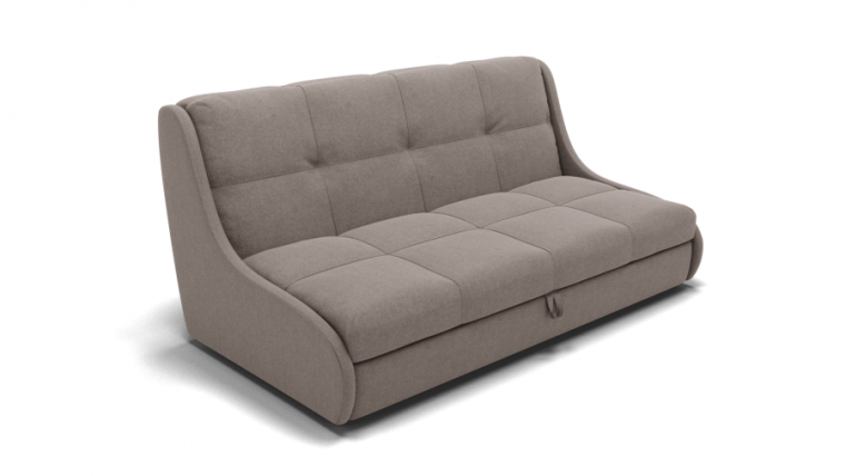 Диван Куба 1950 (ЗР) Цвет фасада: Серо коричневый; Тип: Прямой; Материал фасада: Металл/Велюр_0