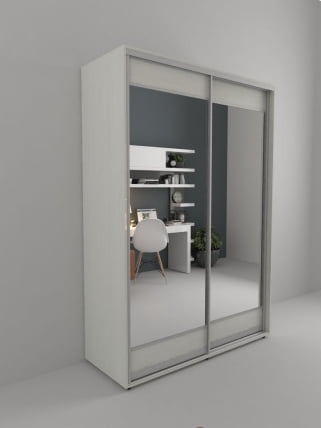 Шкаф-купе 2-х дверный Акцент-Лайт 3 1200х600 Выбеленное дерево_0