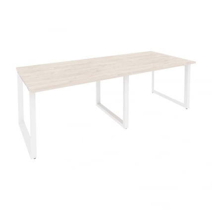 Стол переговорный (2 столешницы) ONIX O.MO-PRG-2.2 Денвер Светлый/Белый_0