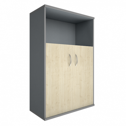 Шкаф средний широкий Riva А.СТ-2.1 Клен/Металлик_0