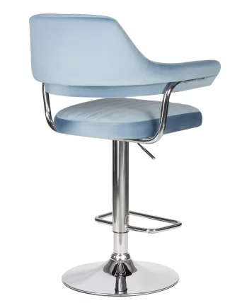 Стул барный DOBRIN CHARLY Пудрово-голубой велюр MJ9-74_3