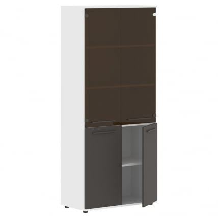 Шкаф комбинированный EDIS EHCS 85.2 Мокко Мокко Белый_1