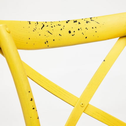 Стул CROSS (mod.CB2001) дерево береза, 49.5*53.5*87, античный желтый_11