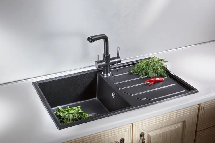 Кухонная мойка GRANULA 8601 Черный_1