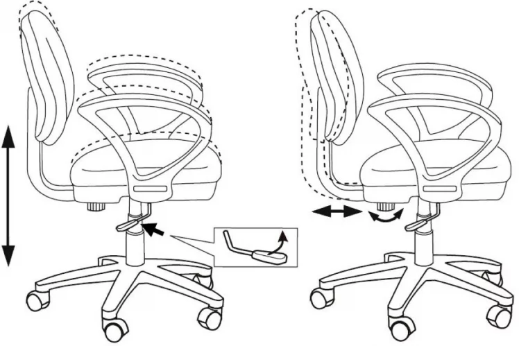 Кресло детское Бюрократ KD-3/WH/ARM/SEA_5